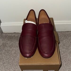 Madewell Burgundy Leather Loafers
